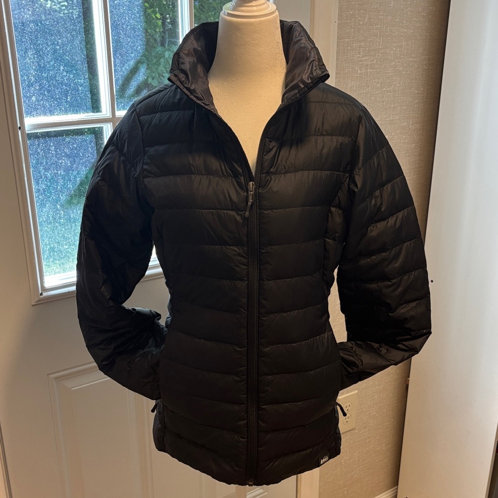 REI Black Women's Quilted Packable Puffer Jacket